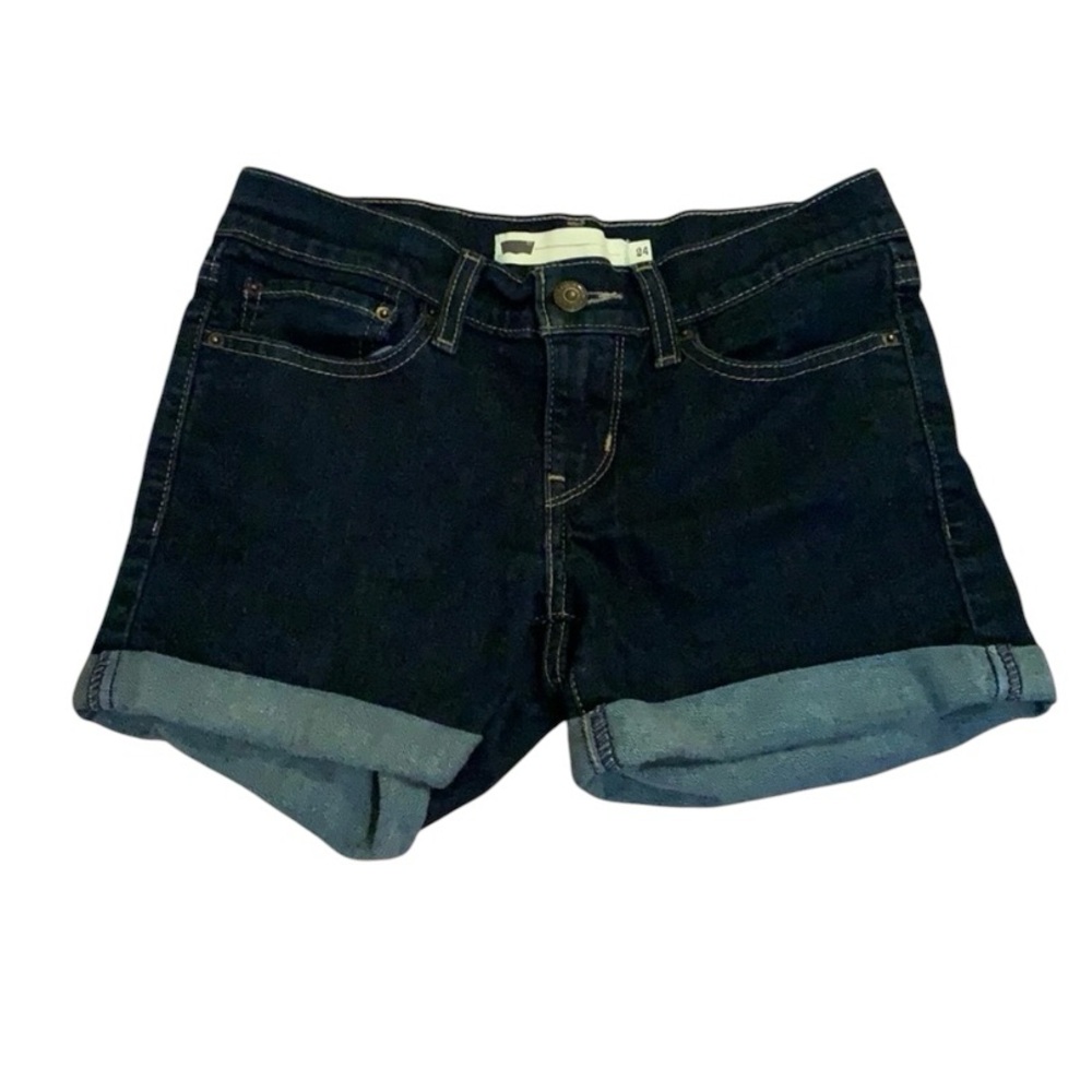 Levi’s Dark Wash Denim Jean Shorts Women’s Size 24